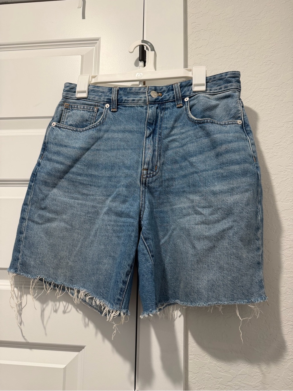 Madewell | Light Blue High-Rise Cutoff Denim Shorts
